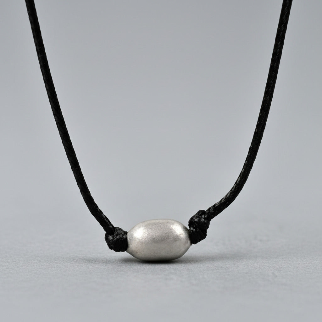 Lingam shape Parad Gutika Pendent in thread-17 mm