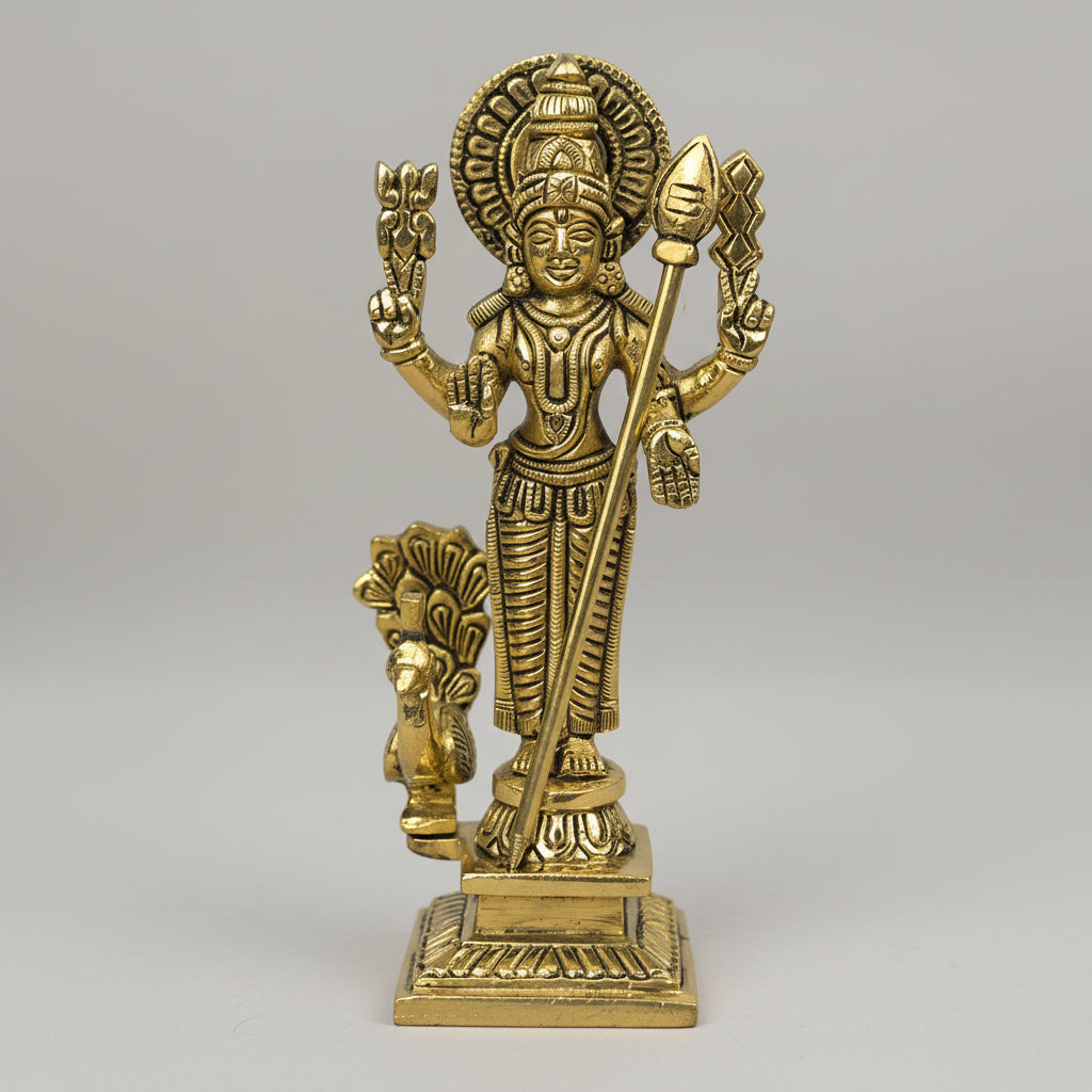 Karthikeya Swamy Brass Statue