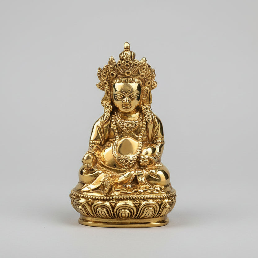 Kuber Maharaj Brass Idol-Gold Finish