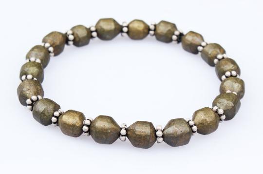 Parad Multiple Beads Bracelet-Silver Chakri Design (Bead Size: 7 mm)