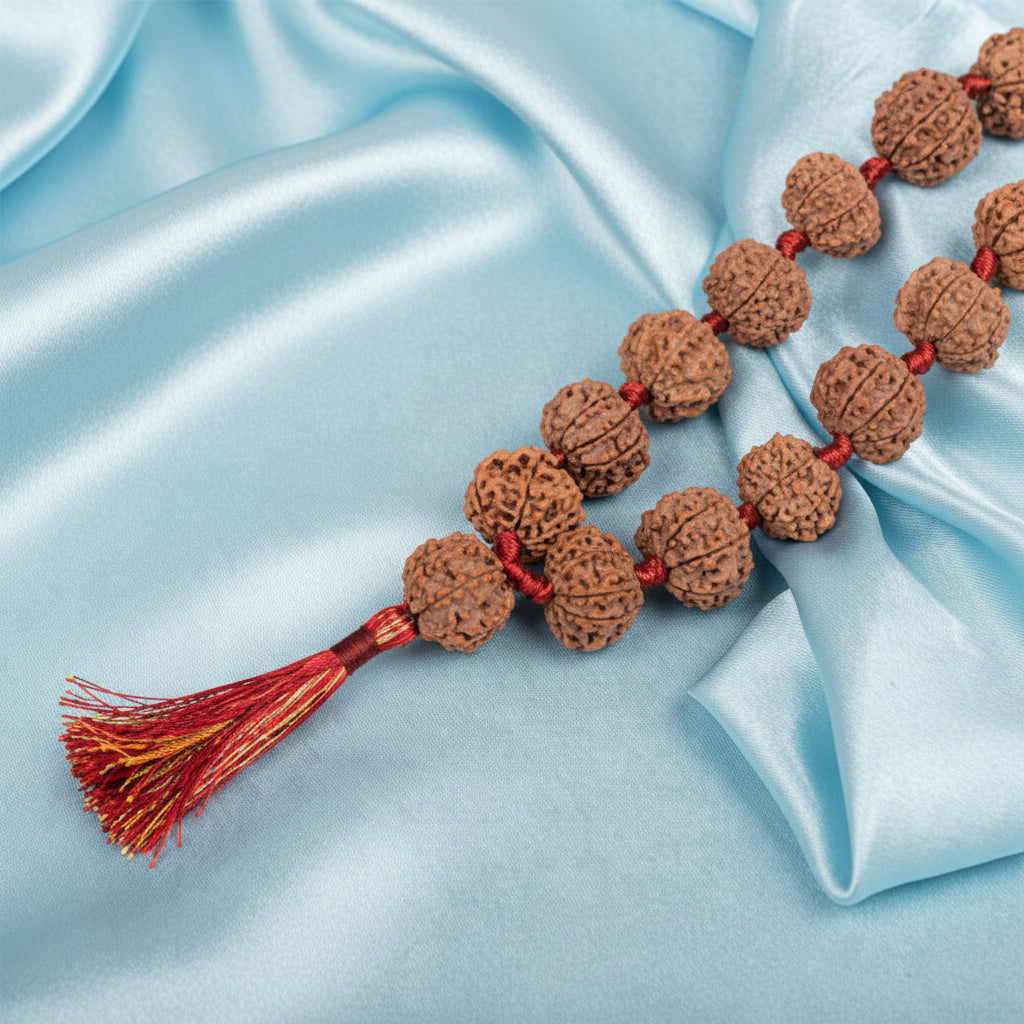 9 Mukhi Nepali Rudraksha Kantha Mala