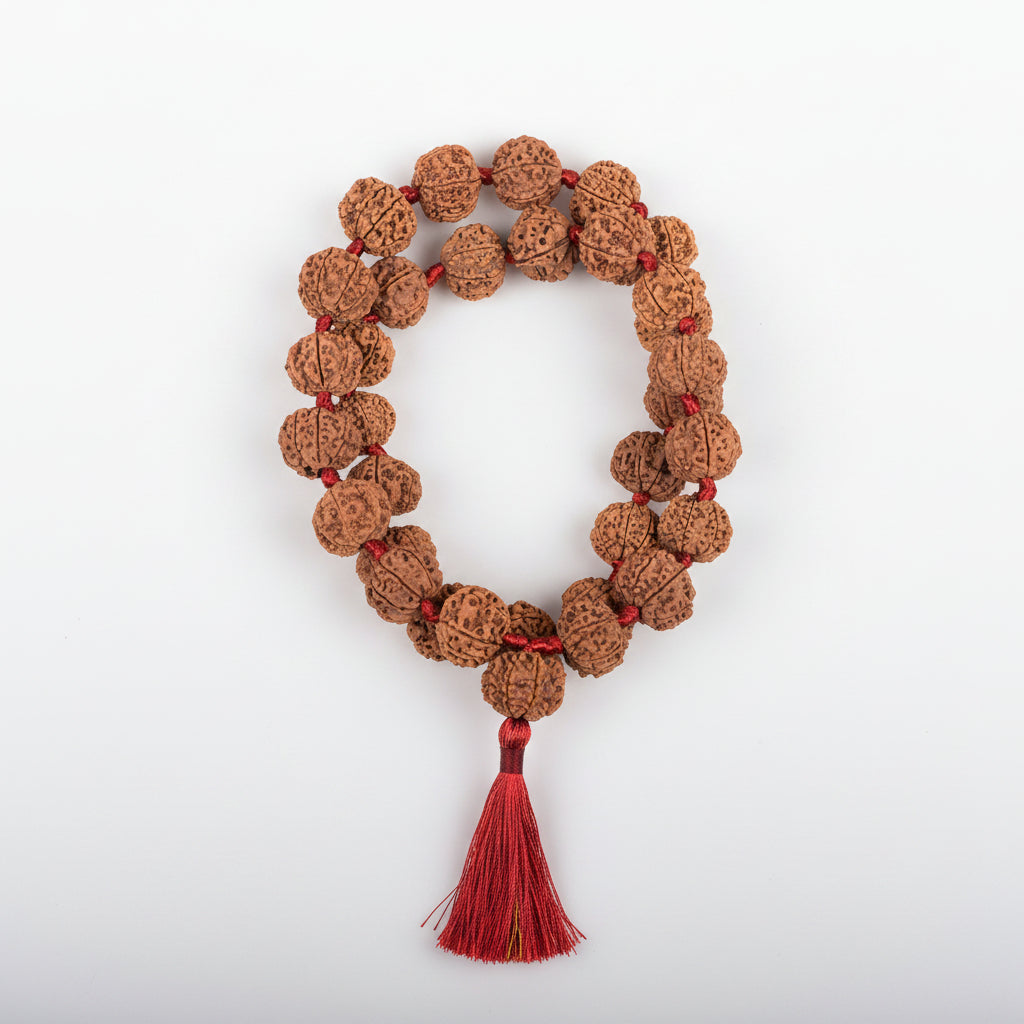 9 Mukhi Nepali Rudraksha Kantha Mala