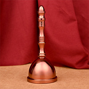 Super Fine Brass Puja Ghanti-Silver Finish