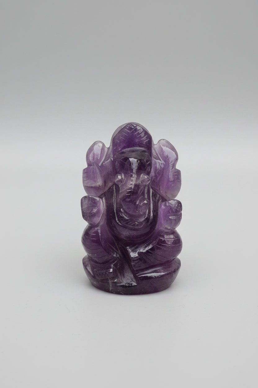 Amethyst Ganesh Idol - 120 gms