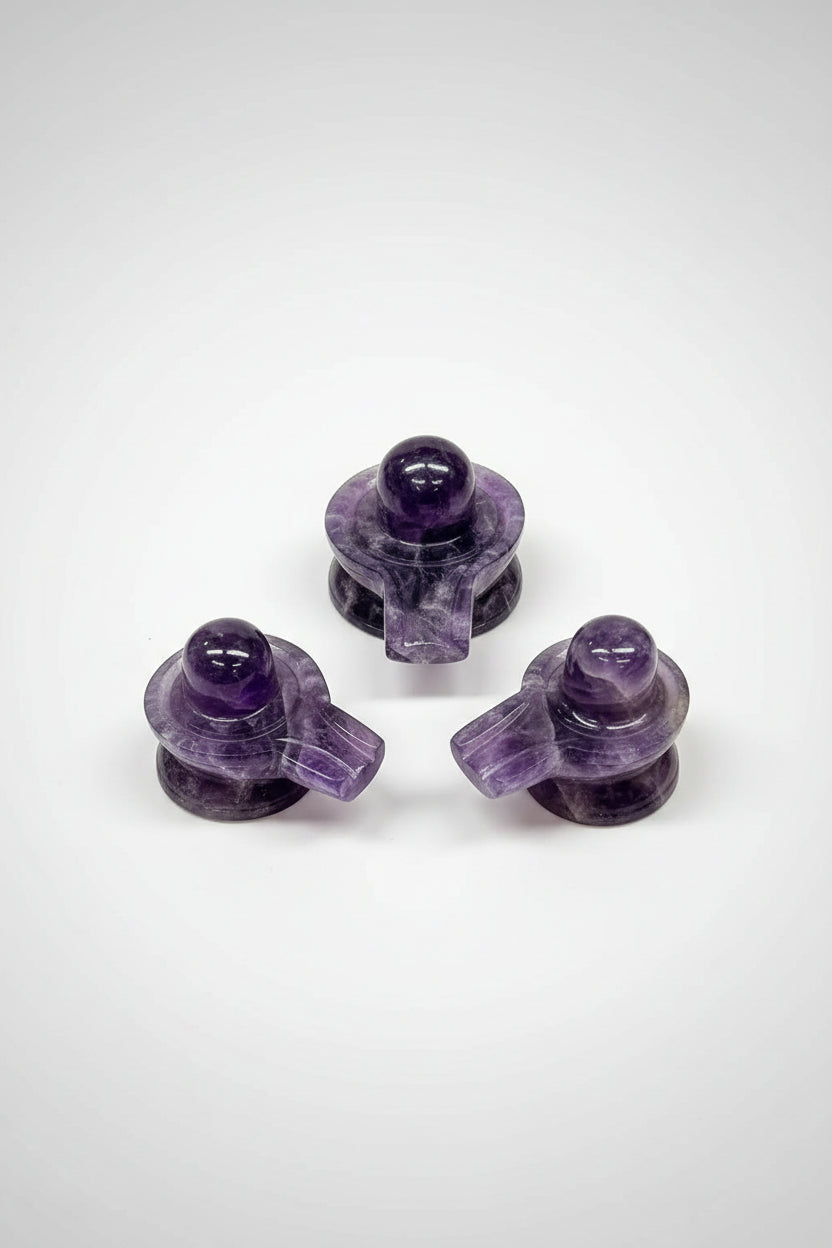 Amethyst Shivaling- mani monk