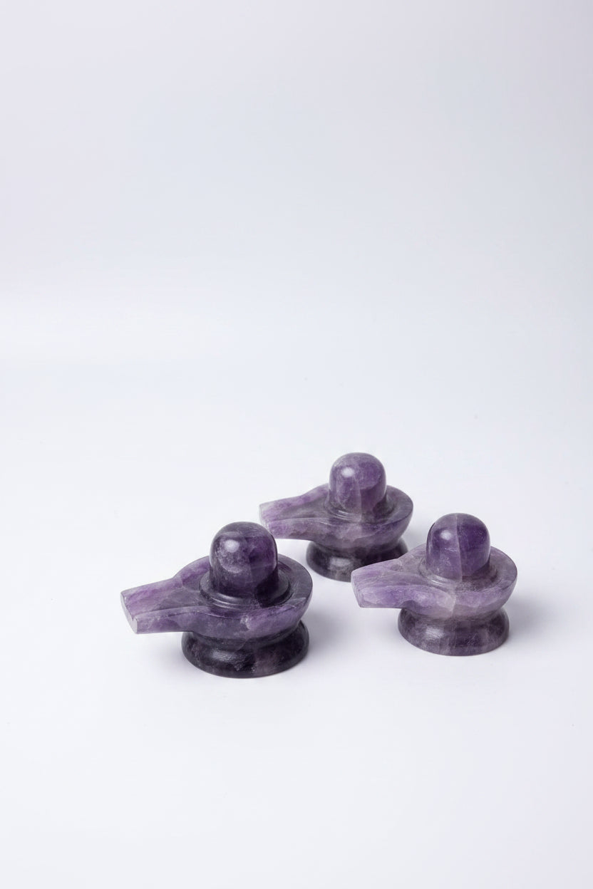 Mani monk Amethyst Shivaling-3
