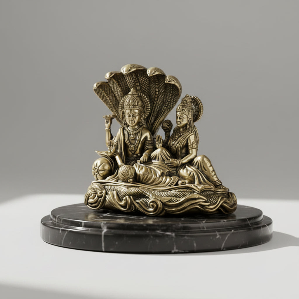 Anant Vishnu Lakshmi Sheshnaag Ashtadhatu Idol