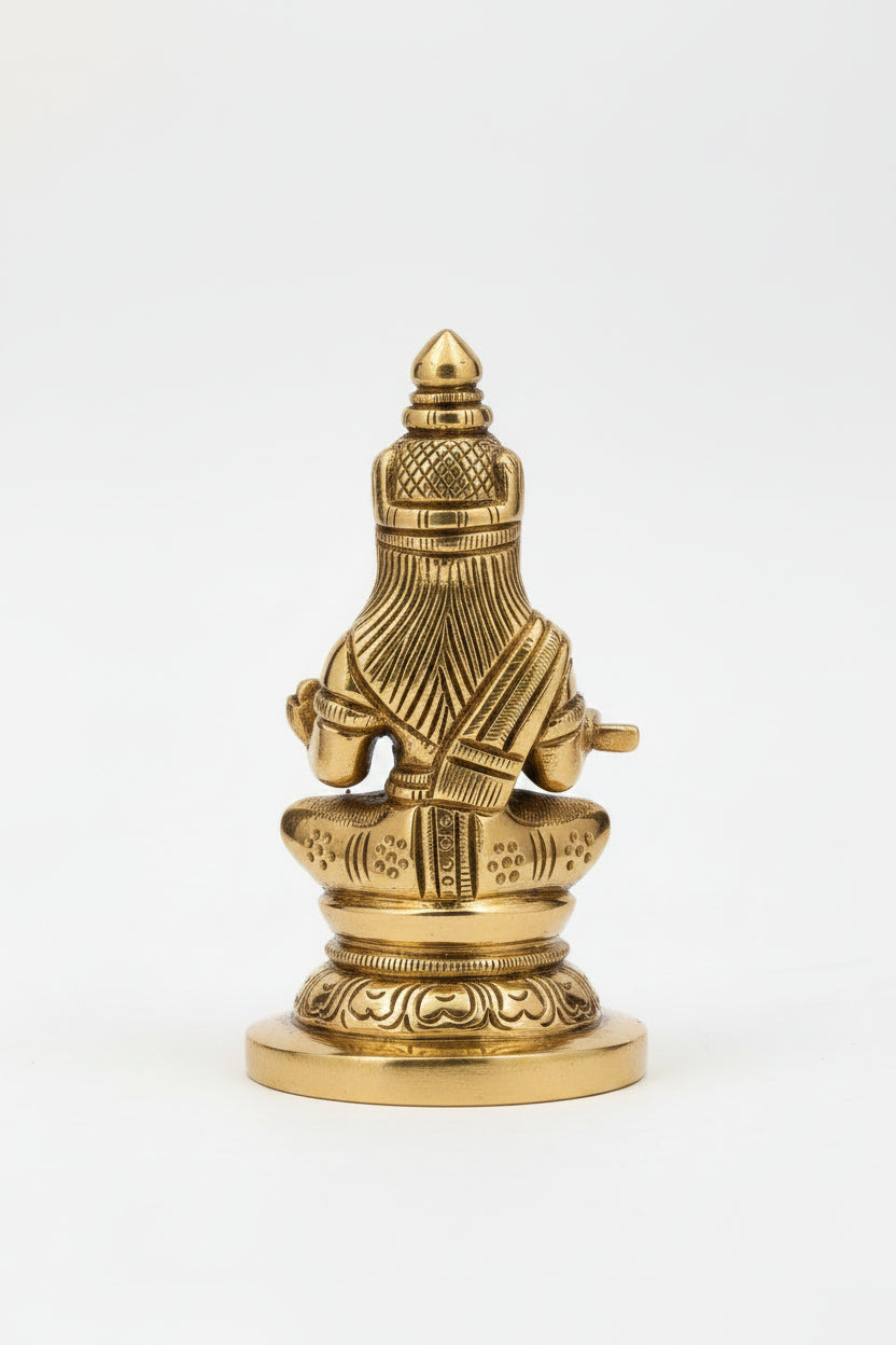 Annapurna Devi Brass Idol | 3.2 Inch | Goddess of Nourishment - ManiMonk