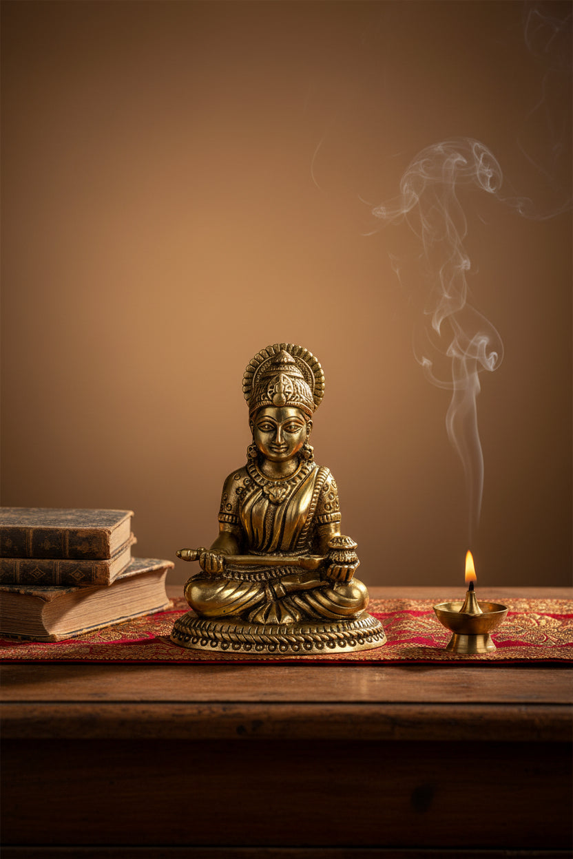 Annapurna Mata Ashtadhatu Idol 