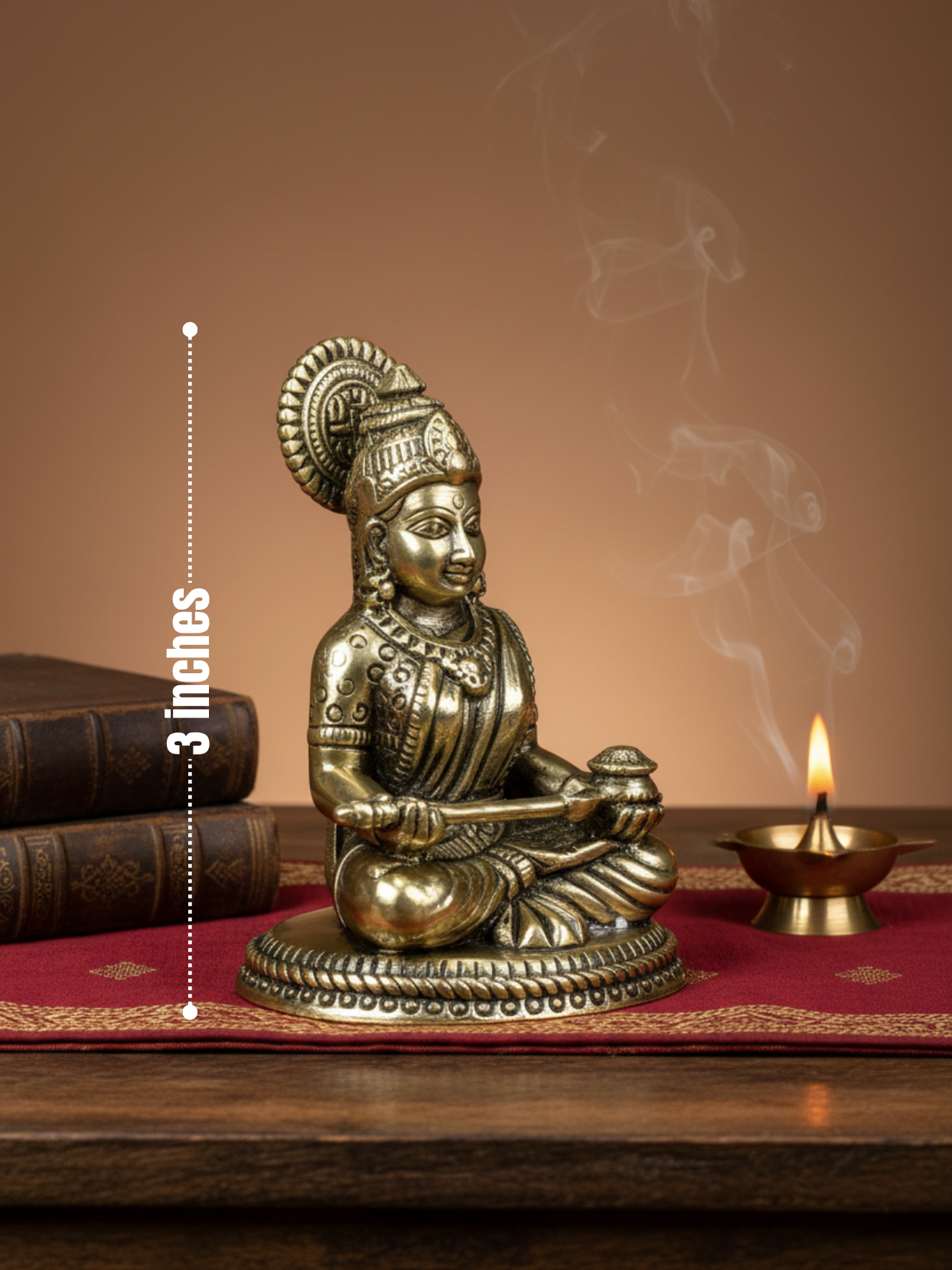 Annapurna Mata Ashtadhatu Idol Goddess of Nourishment and Abundance
