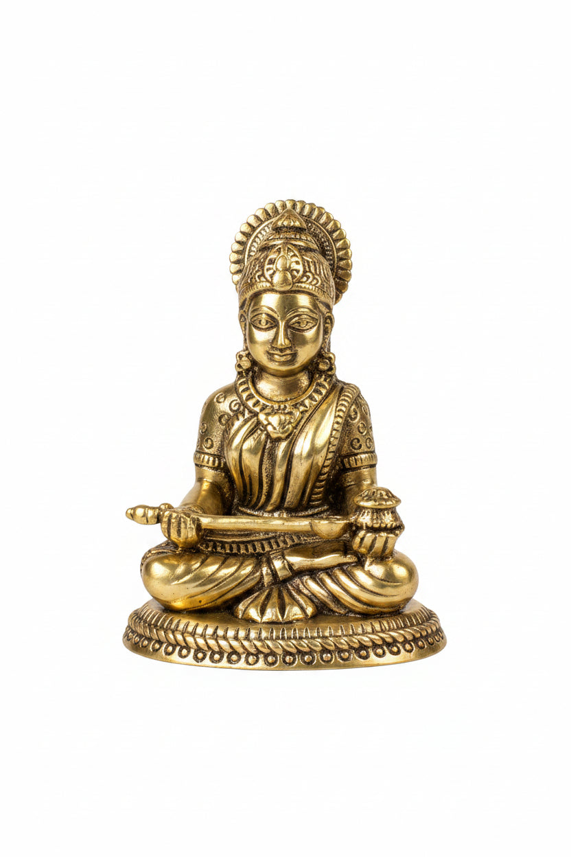 Annapurna Mata Ashtadhatu Idol Goddess of Nourishment and Abundance