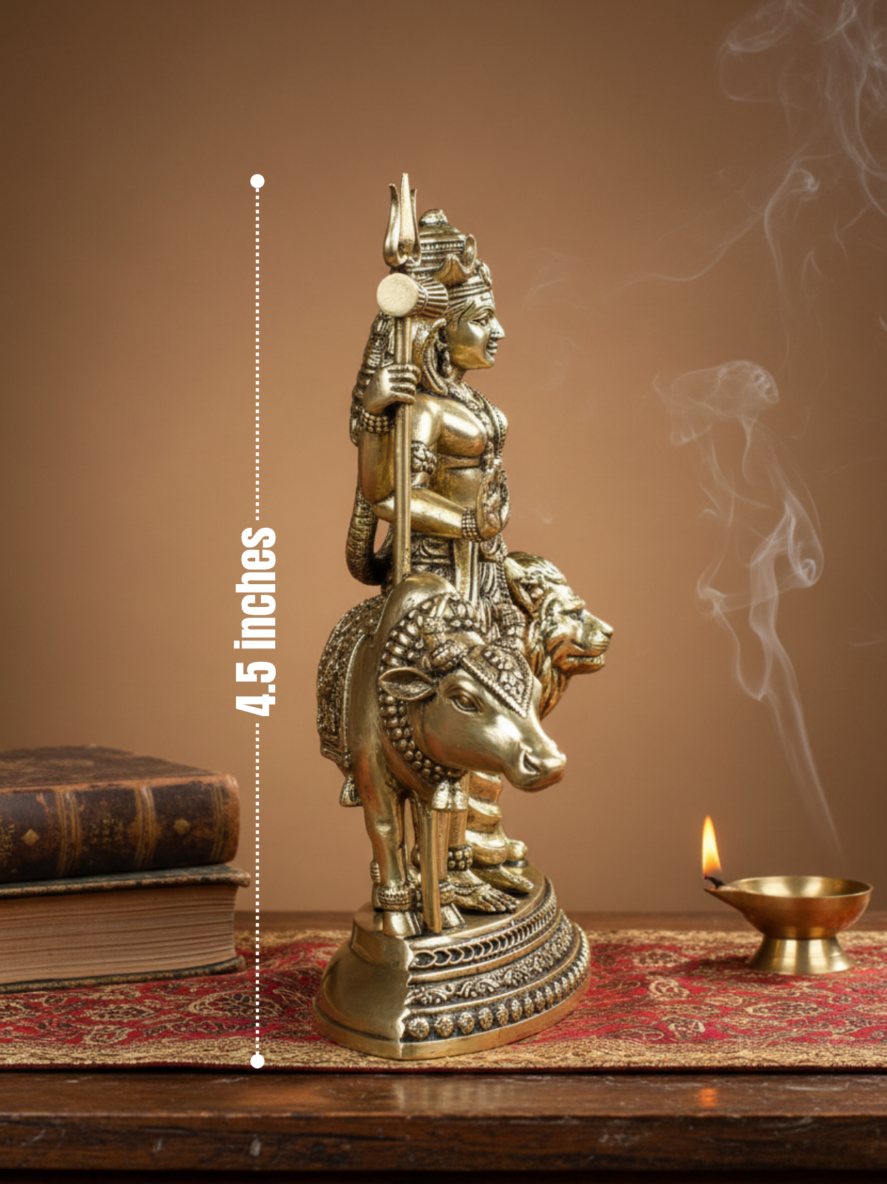 Ardhanareshwar Ashtadhatu Idol | Energised Shiva Parvati Half Form Murti