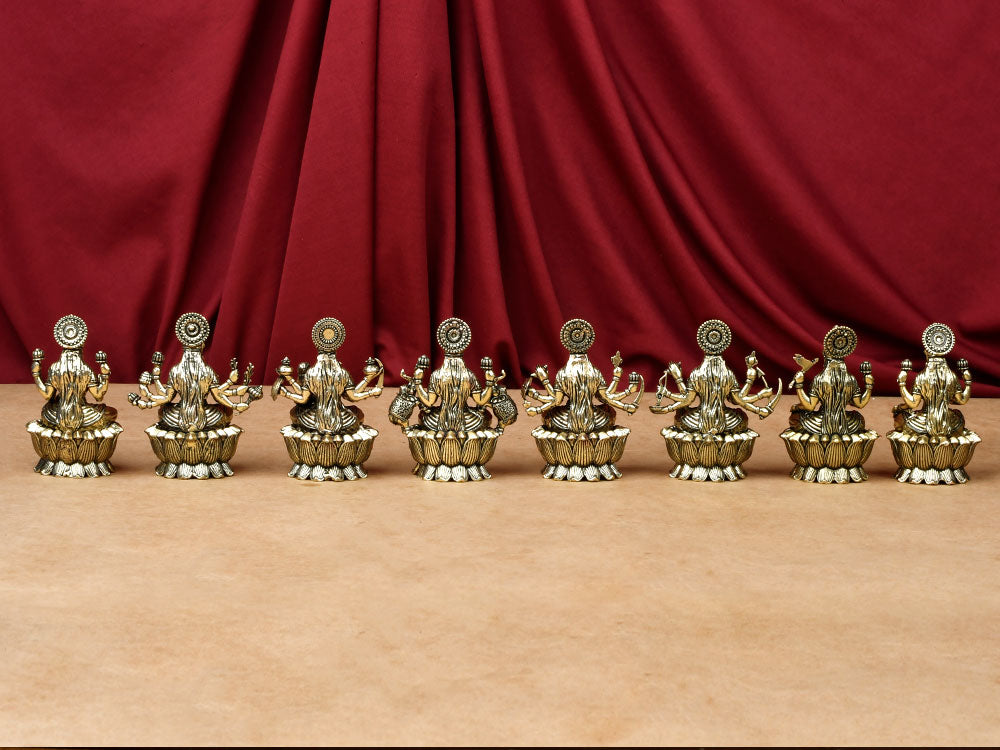 Ashta Lakshmi Ashtadhatu Idols Set