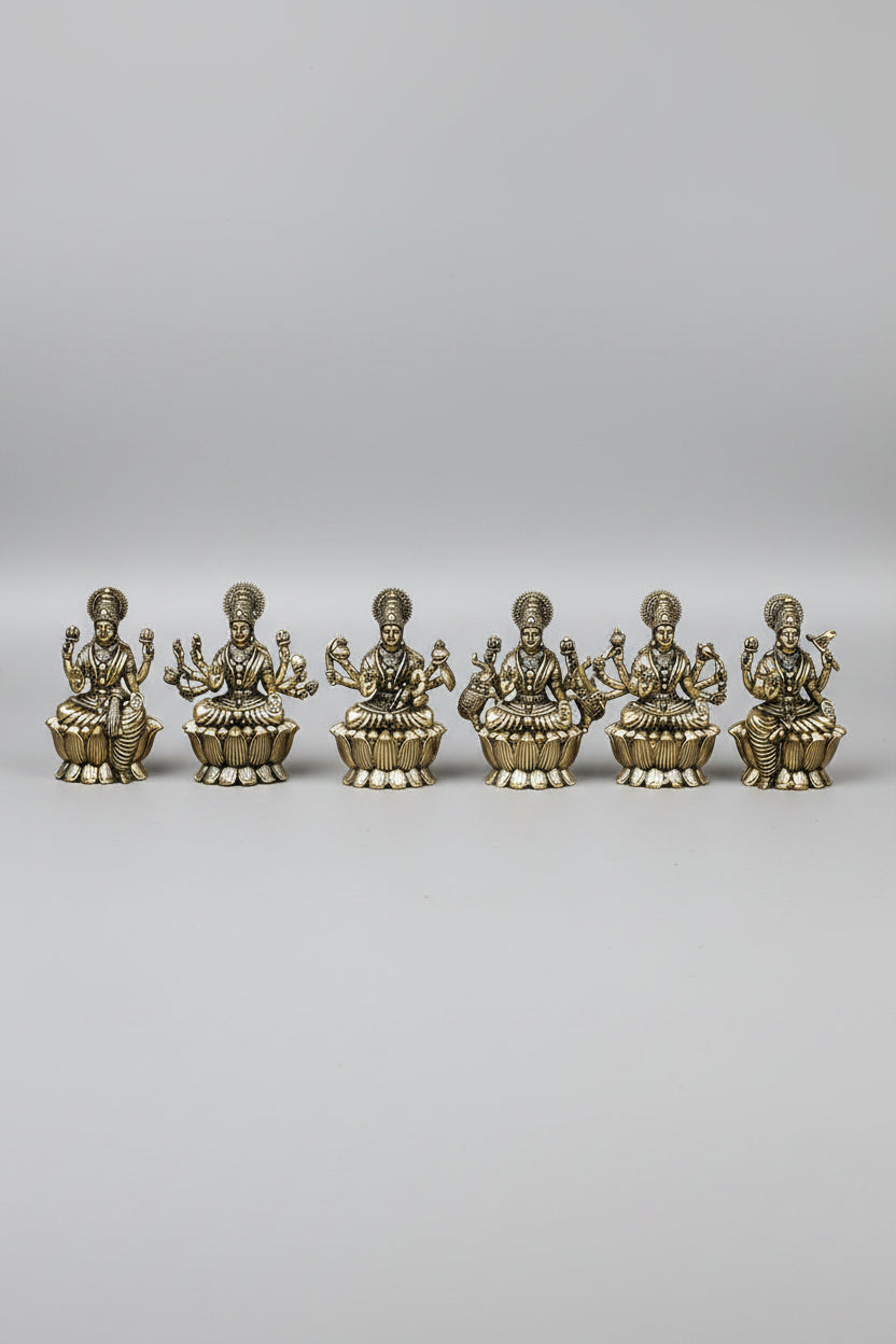 Ashta Lakshmi Ashtadhatu Idols Set All 8 Forms of Goddess Lakshmi