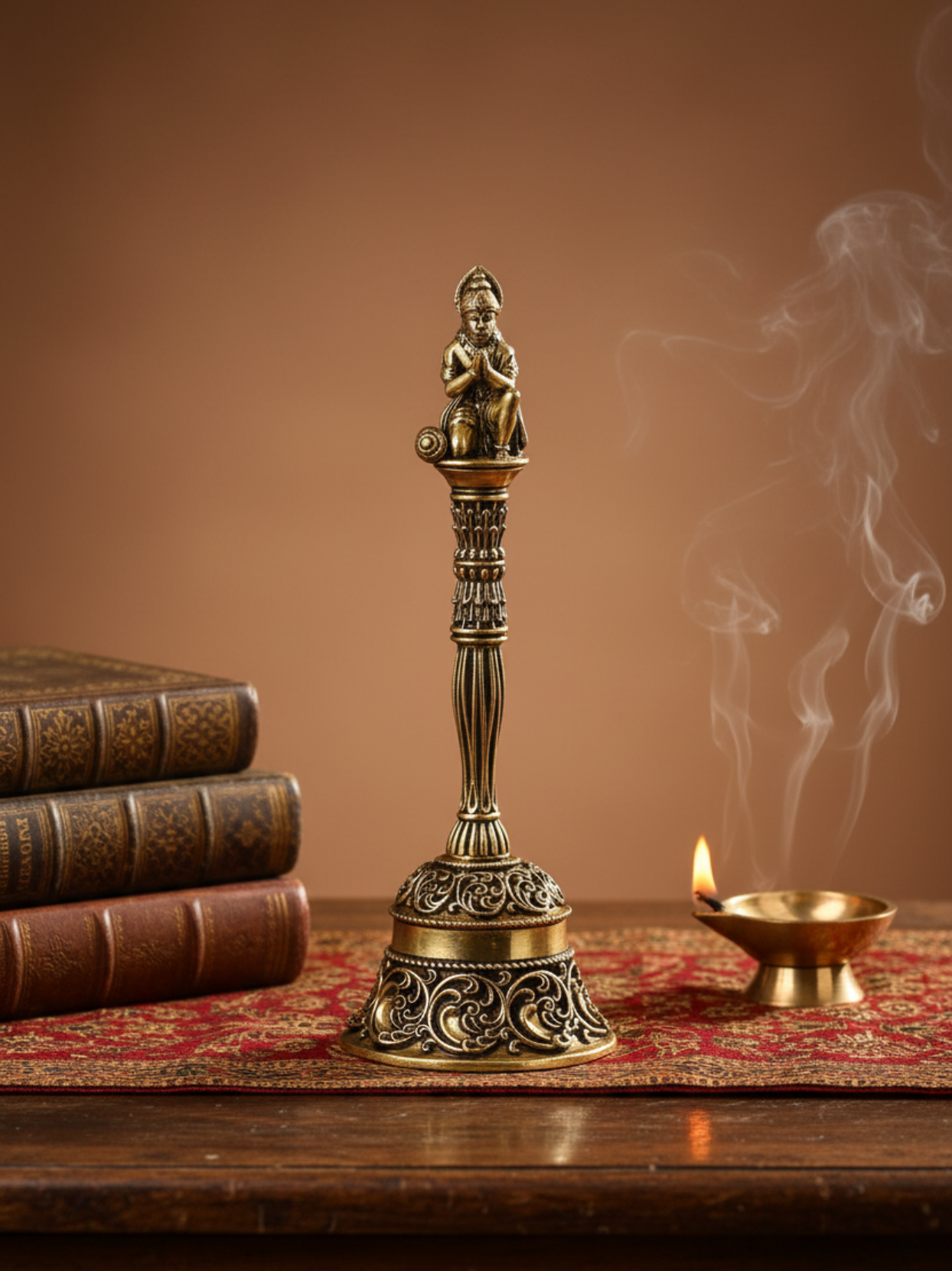 Ashtadhatu Hanuman Puja Ghanti Sacred Bell for Pooja and Home Mandir