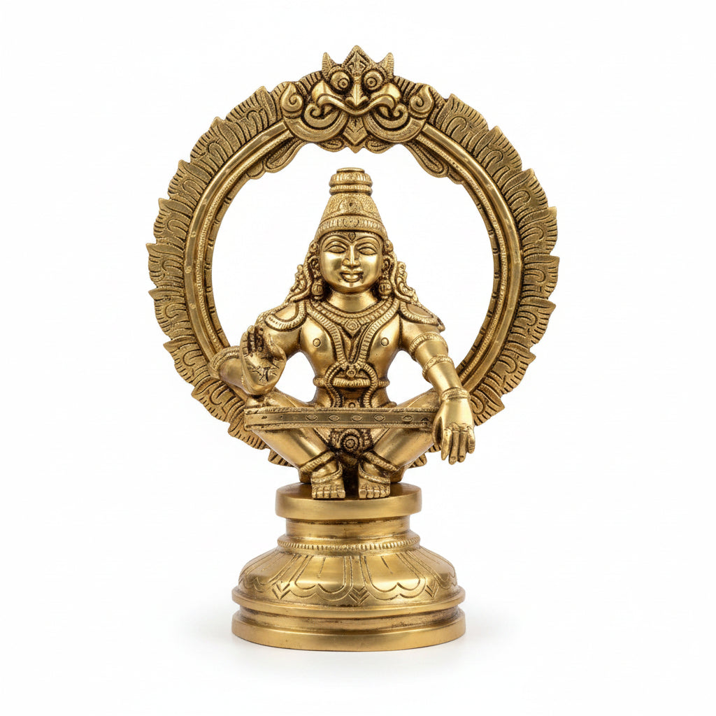 Ayyappa Swamy Brass Idol mani monk