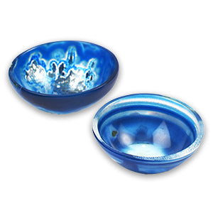 Blue Onyx Gemstone Bowl (Set Of 2)-40 gms