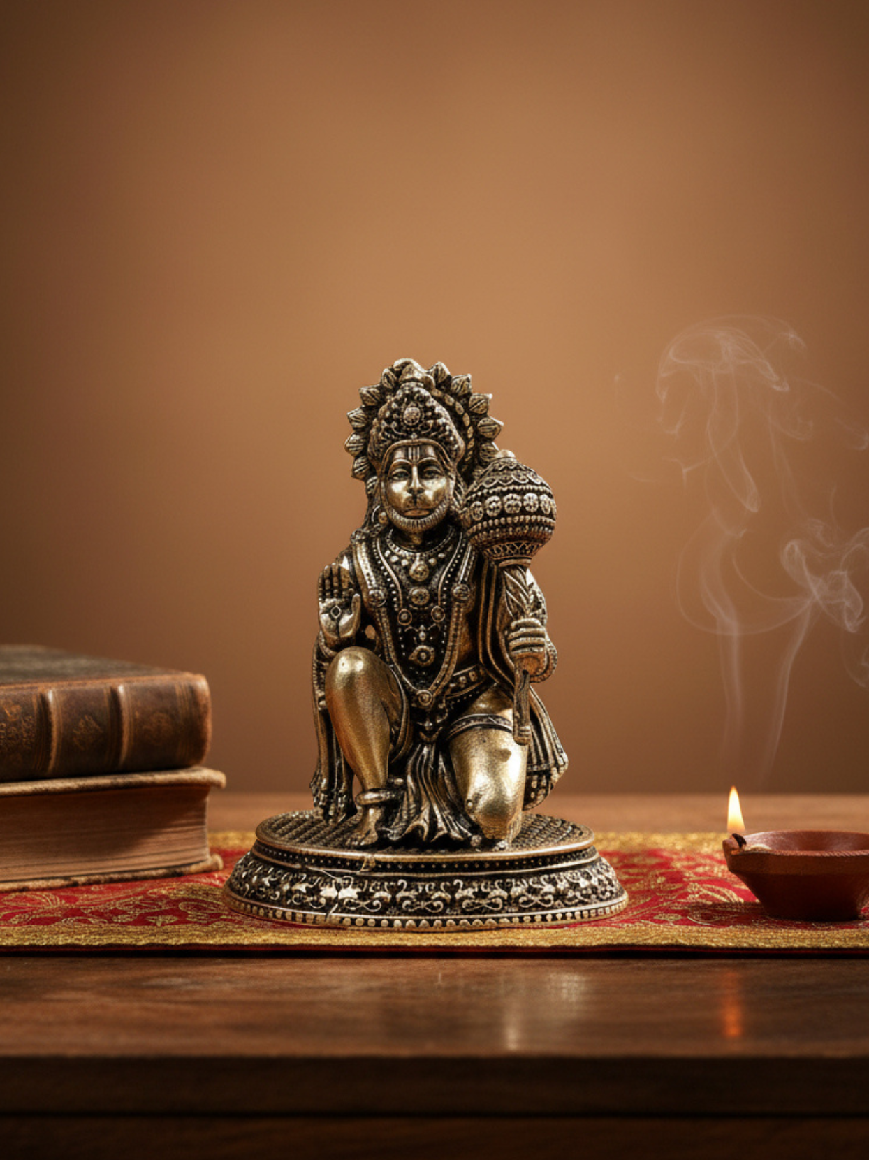 Blessing Bajrangbali Ashtadhatu Idol Energised Hanuman Murti for Home Mandir