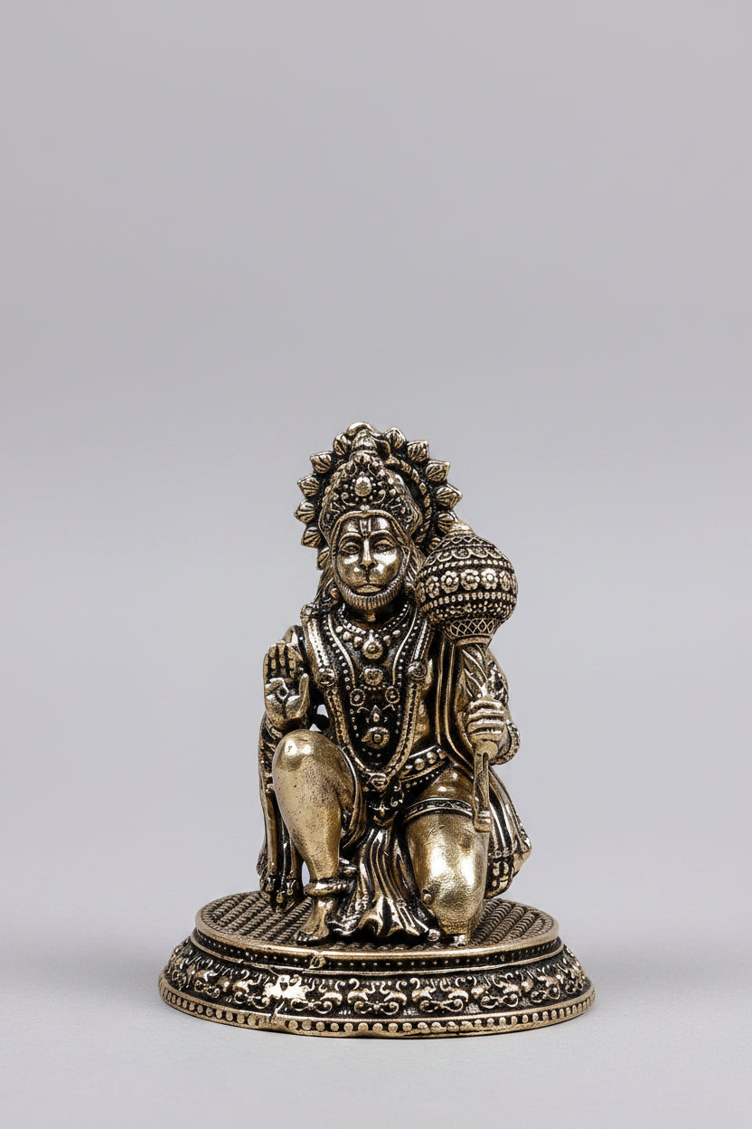 Blessing Bajrangbali Ashtadhatu Idol Energised Hanuman Murti for Home Mandir