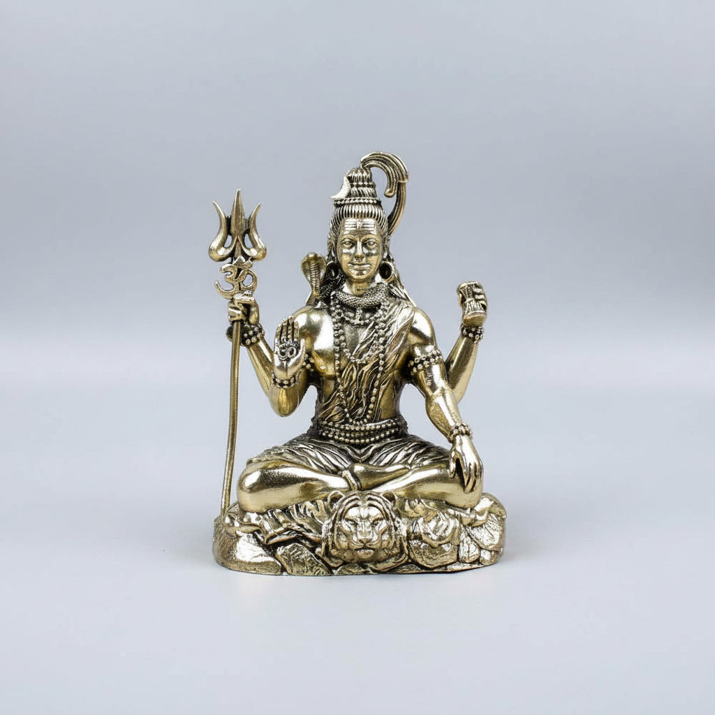 Blessing Shiva Ashtadhatu Idol 