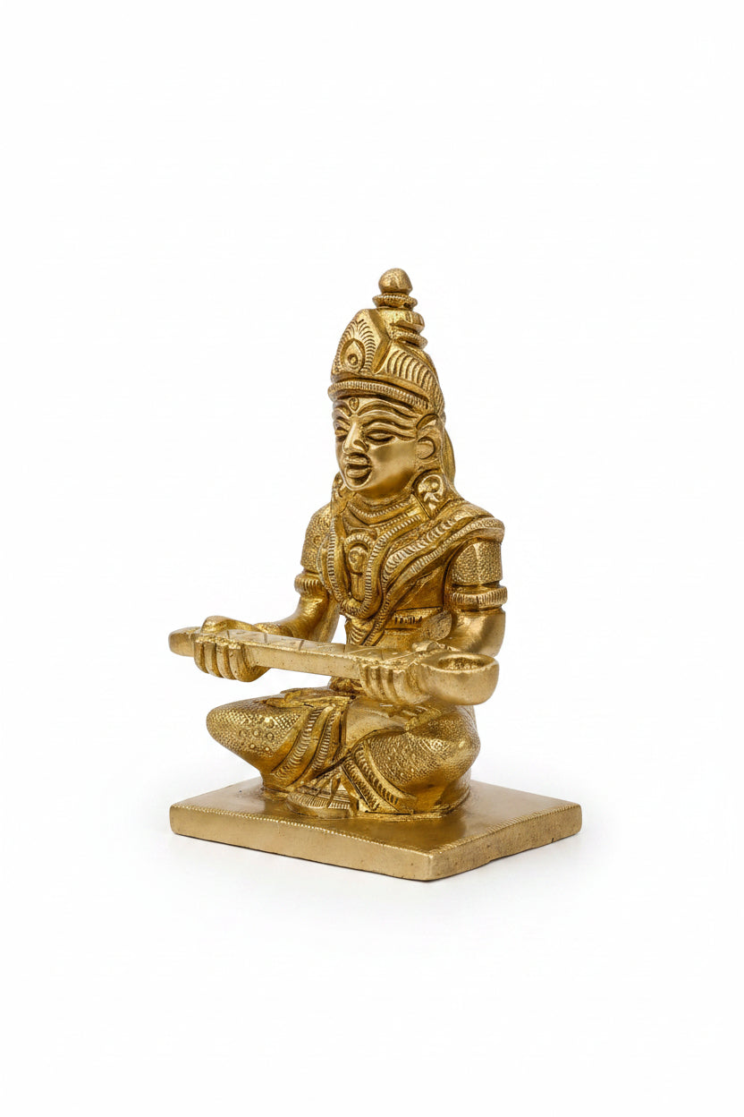 Brass Annapurna Devi Idol Buy Online Premium Handcrafted Murti - ManiMonk