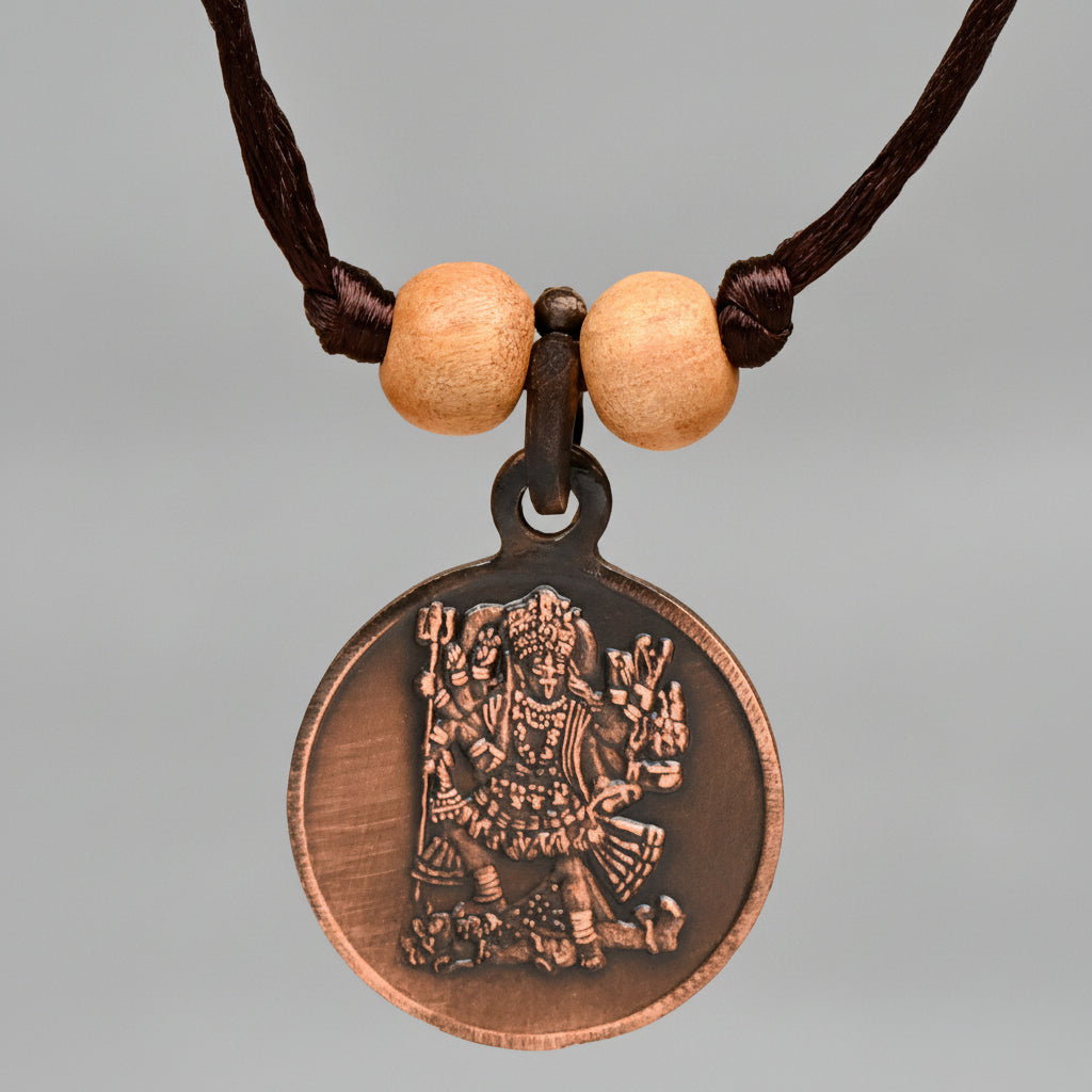 Mahakali Yantra Copper Locket-Small-With Thread