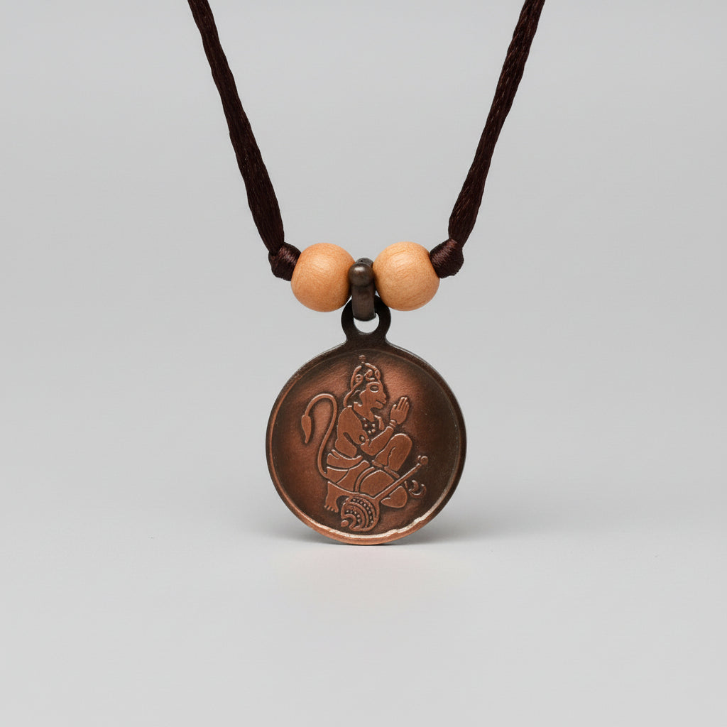 Vaahan Durghatna Nashak Yantra Copper Locket-Large-With Thread