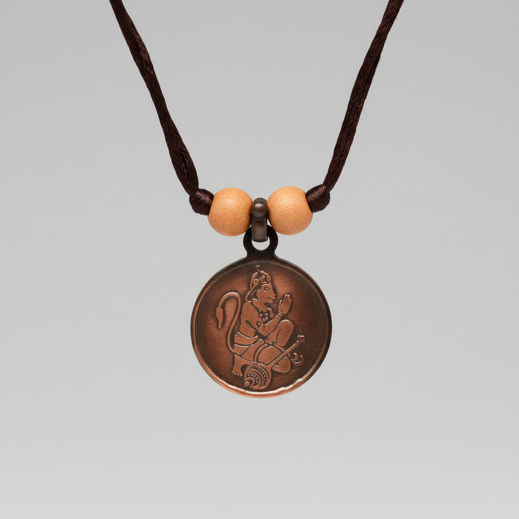 Vaahan Durghatna Nashak Yantra Copper Locket-Small-With Thread