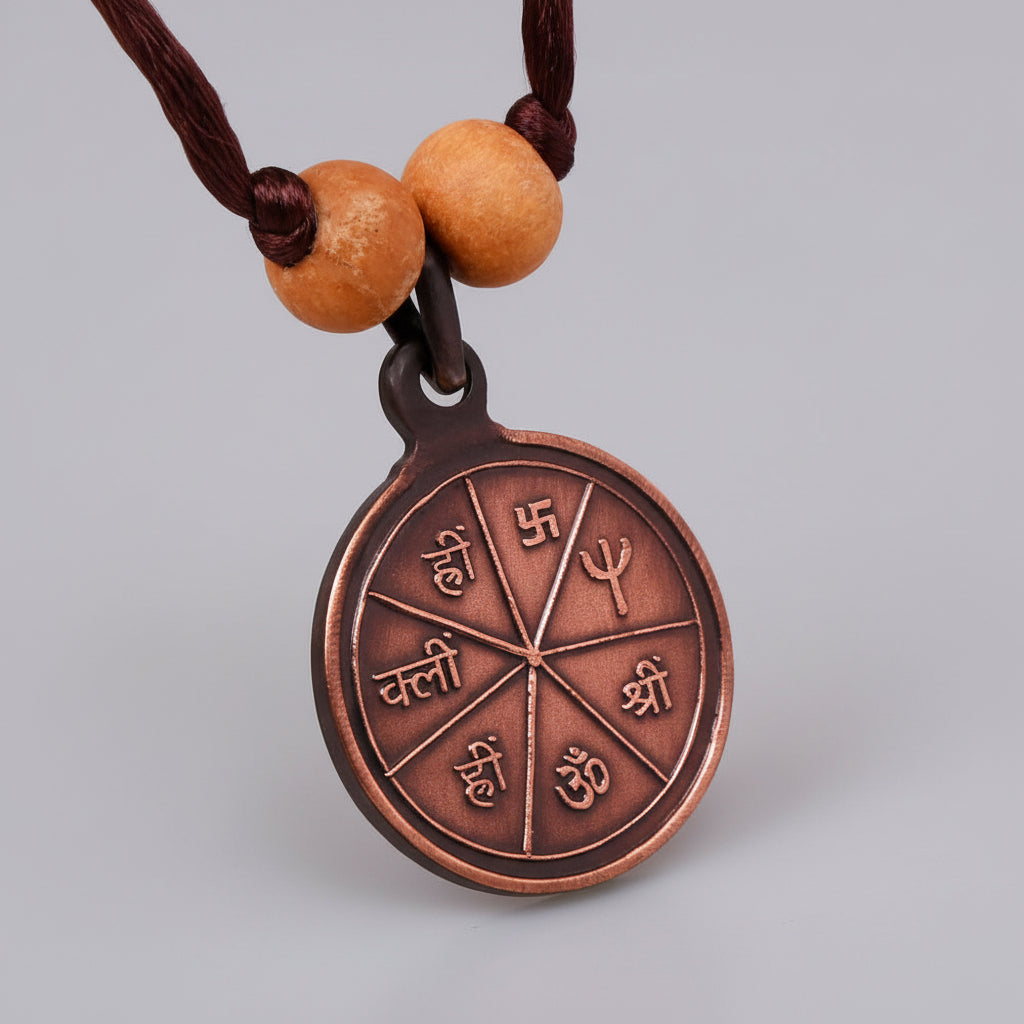 Shree Karya Siddhi Yantra Copper Locket-Large-With Thread