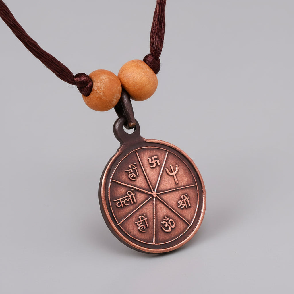 Shree Karya Siddhi Yantra Copper Locket-Small-With Thread