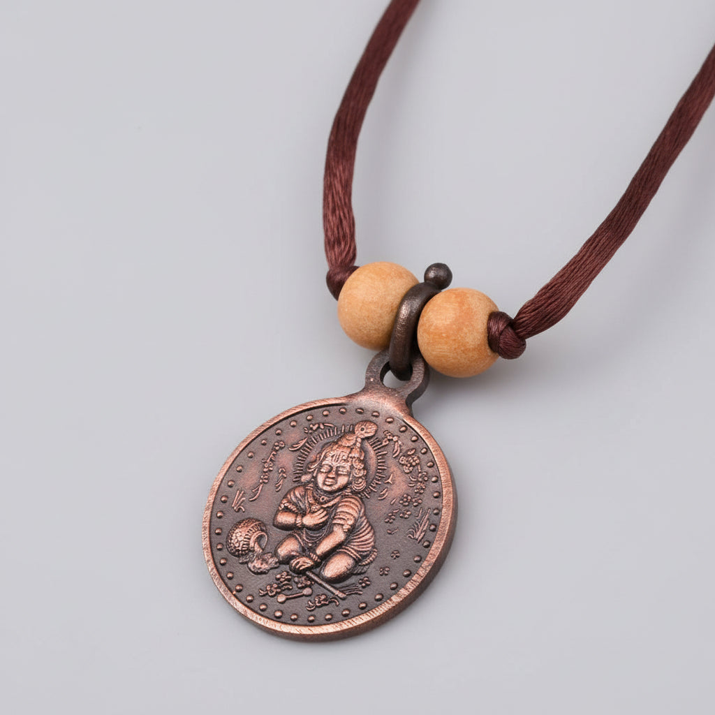 Shree Santan Gopal Yantra Copper Locket-Large-With Thread