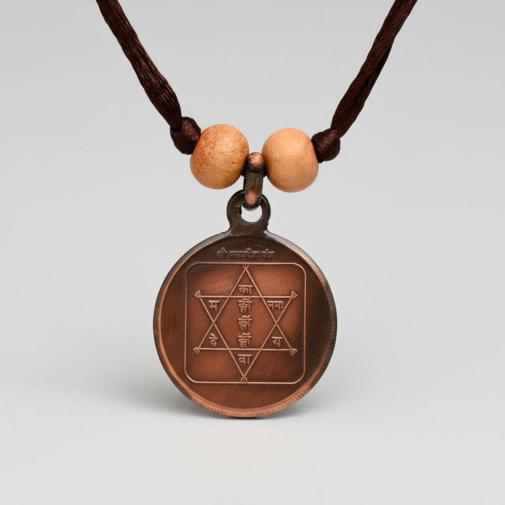 Vashikaran Yantra Copper Locket-Large-With Thread