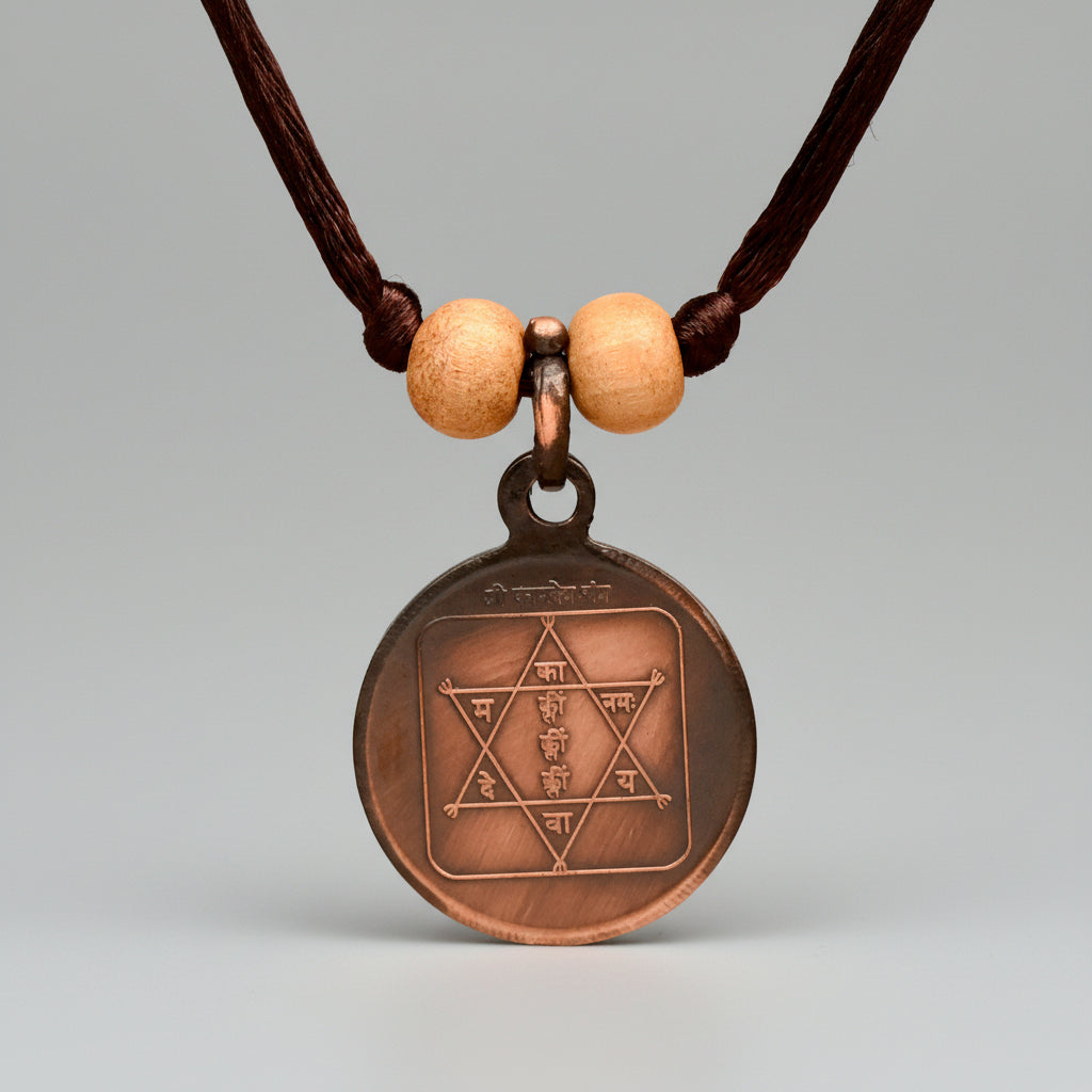Vashikaran Yantra Copper Locket-Large-With Thread