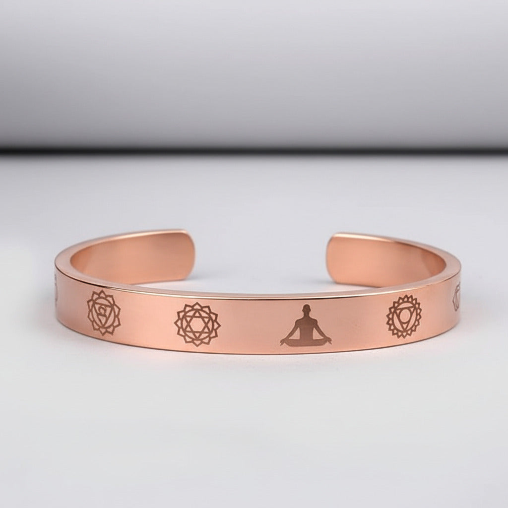 Seven Chakra Kada in Copper