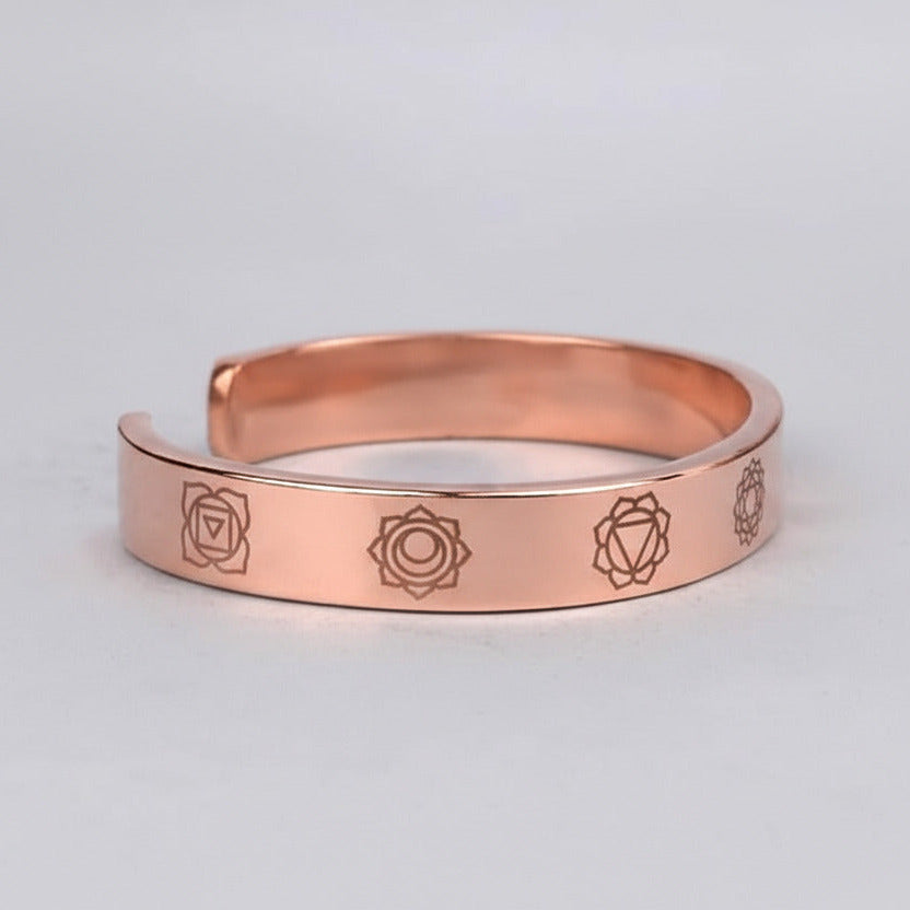 Seven Chakra Kada in Copper