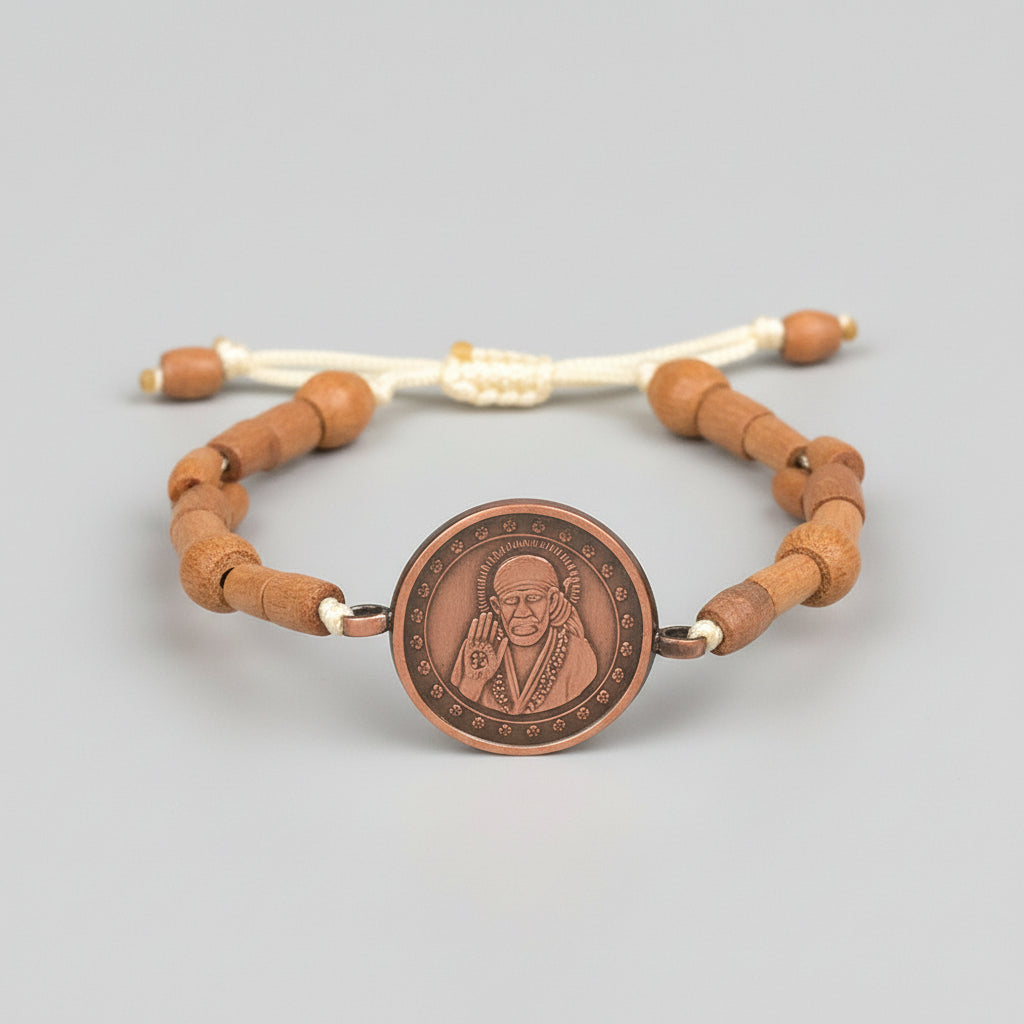 Shree Sainath Siddh Yantra Bracelet in Copper-With Copper Chain