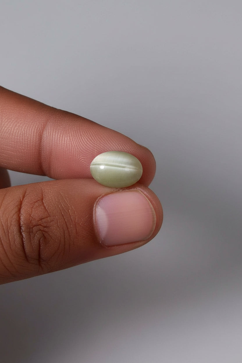 Cat's Eye India Stone – 4 Carat | Natural Lehsunia Loose Gemstone - ManiMonk