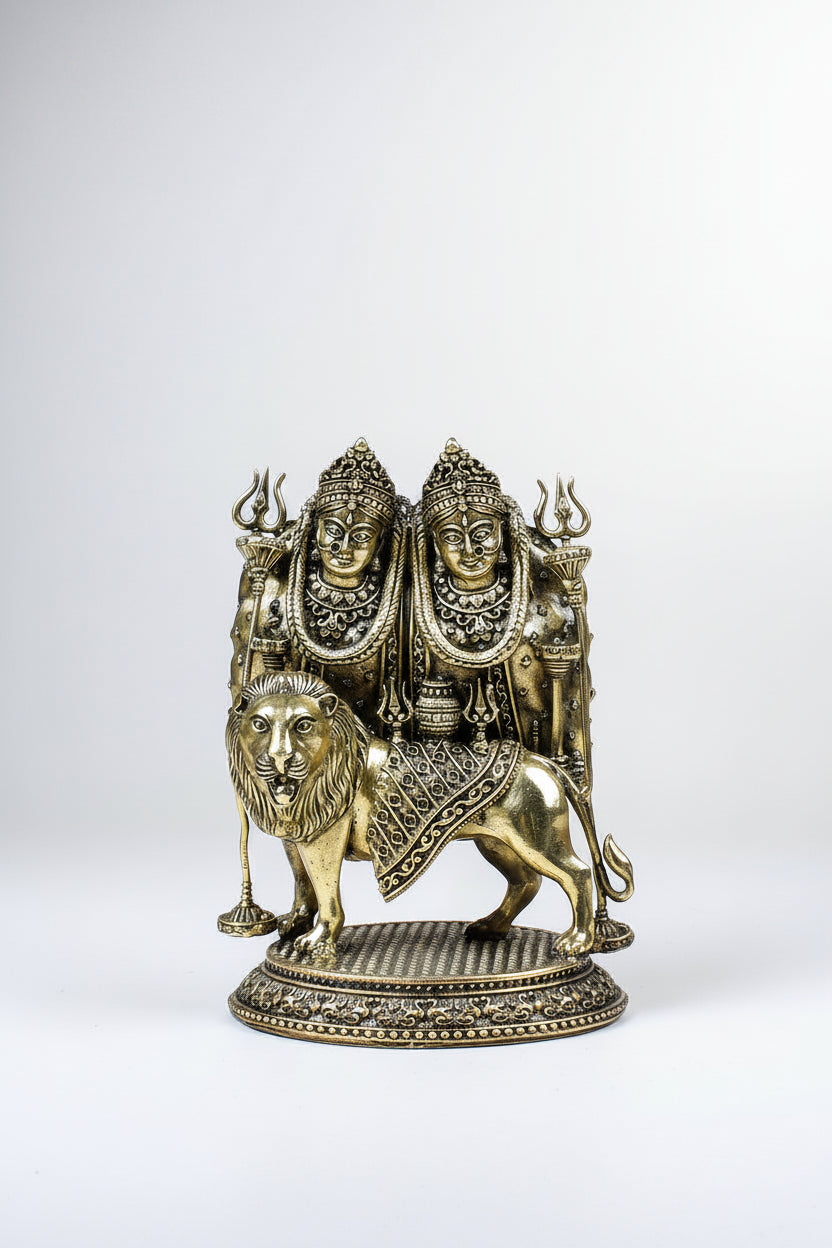 Chamunda Mata Ashtadhatu Idol 