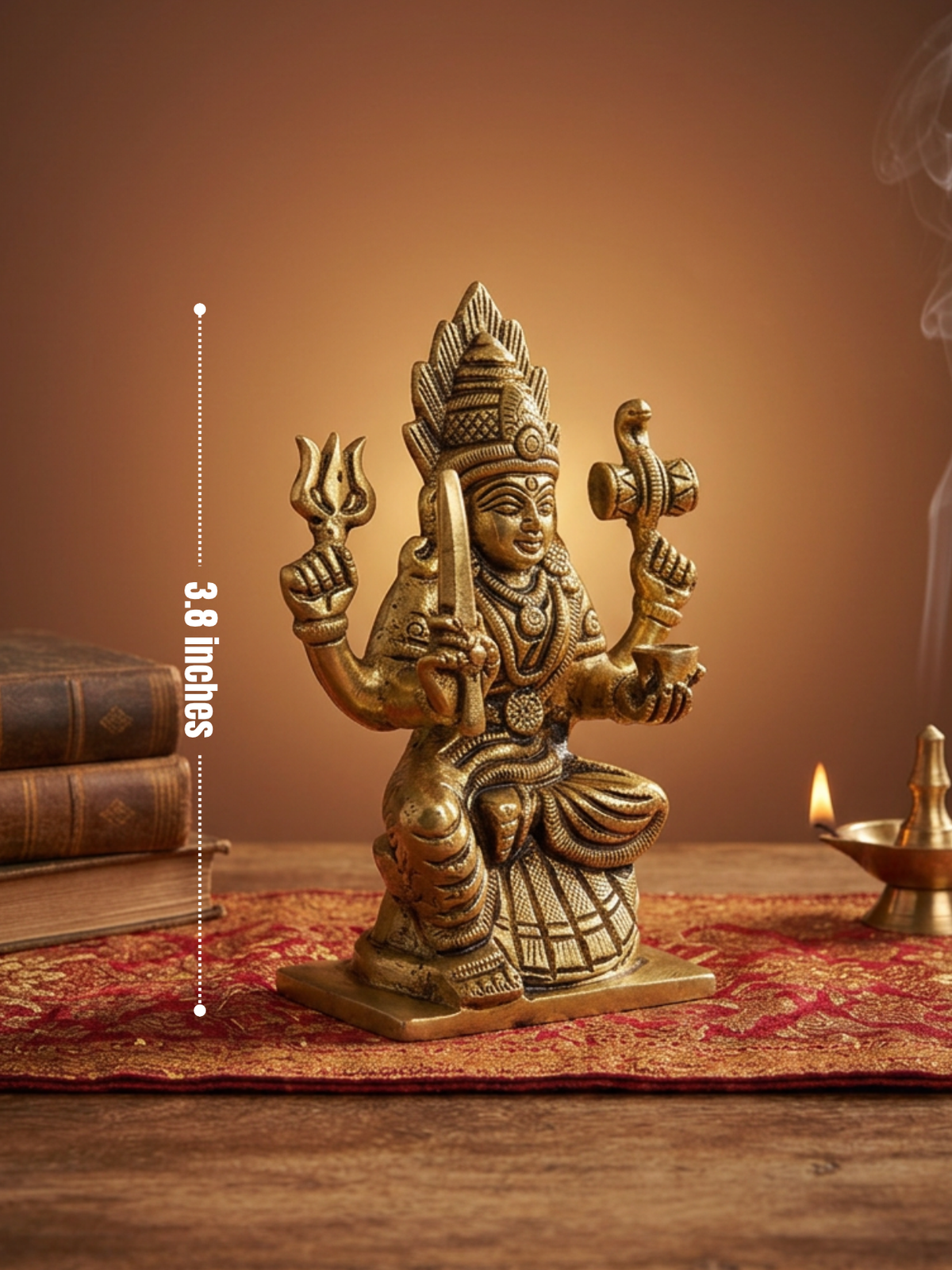 Maa Karu Mariamman Brass Idol Statue for Home Temple and Pooja