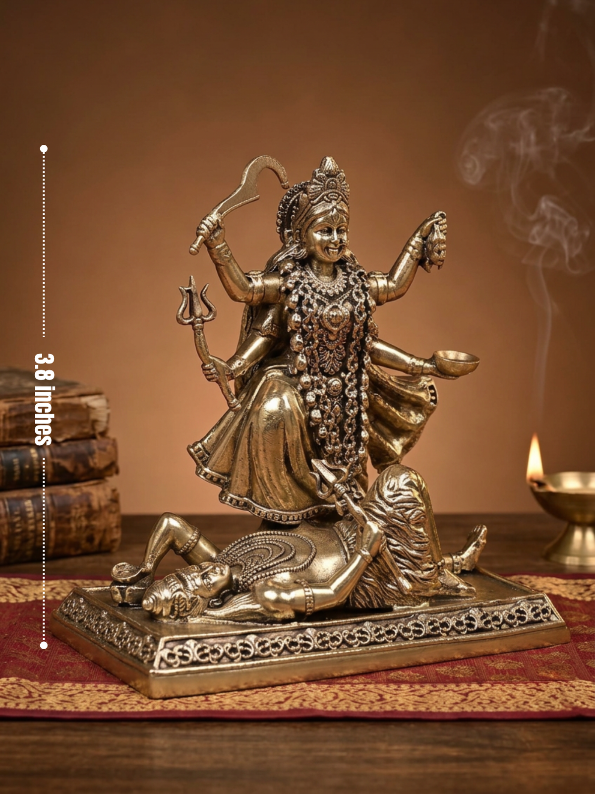 Kaali Mata Ashtadhatu Idol Energised Kali Murti for Home Puja and Temple