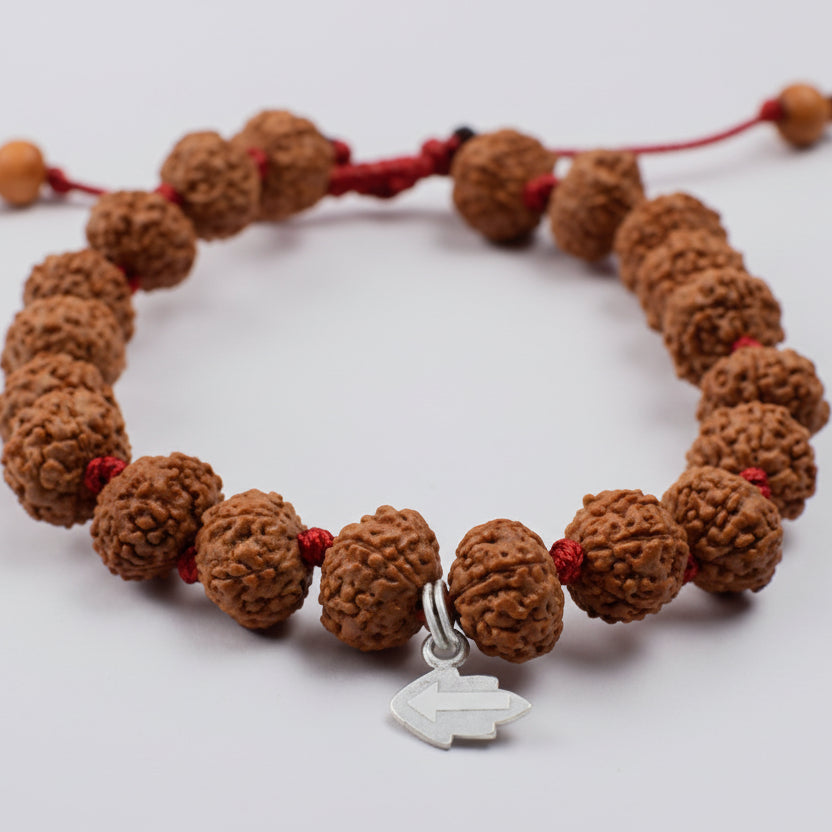 10 Mukhi Krishna Bracelet From Java In Silk Thread-10 mm