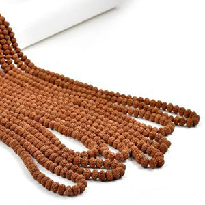 Rare 7 Mukhi Mahalaxmi Mala Button Shape (Set Of 9)-11 mm