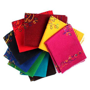Designer Woolen Puja Aasan-Turquoise Blue