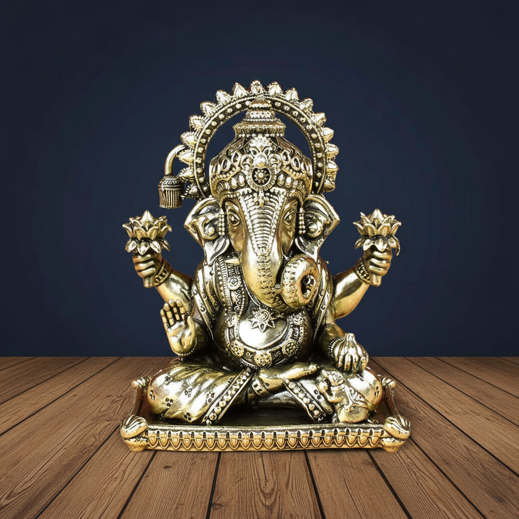 Dagdusheth Ganpati Ashtadhatu Idol