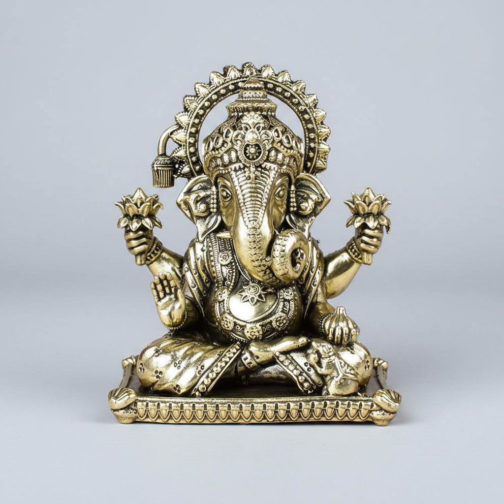 Dagdusheth Ganpati Ashtadhatu Idol | Energised Pune Dagdusheth Ganesha Murti