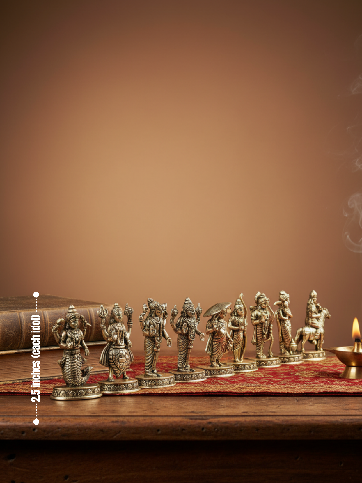 Dashavatar Ashtadhatu Idols Set All 10 Avatars of Lord Vishnu
