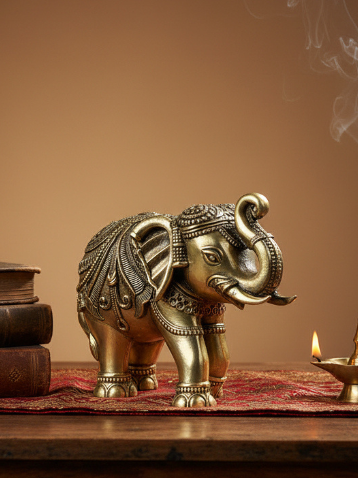 Elephant Gajeshwar Ashtadhatu Idol (Pair of 1)