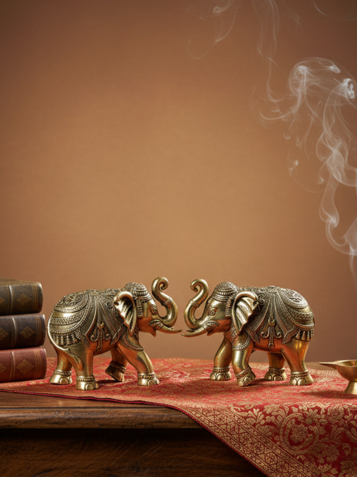 Elephant Gajeshwar Ashtadhatu Idol Pair of 2