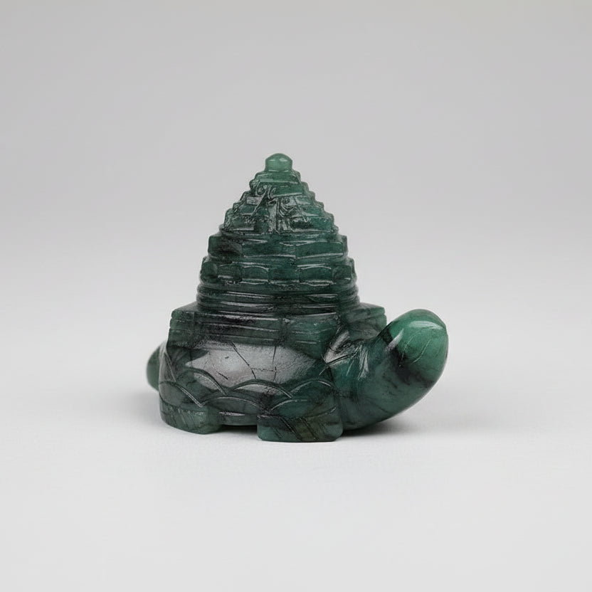 Emerald Kurma Shree Yantra - 358 carats
