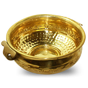 Dotted Brass Urli Bowl-Large